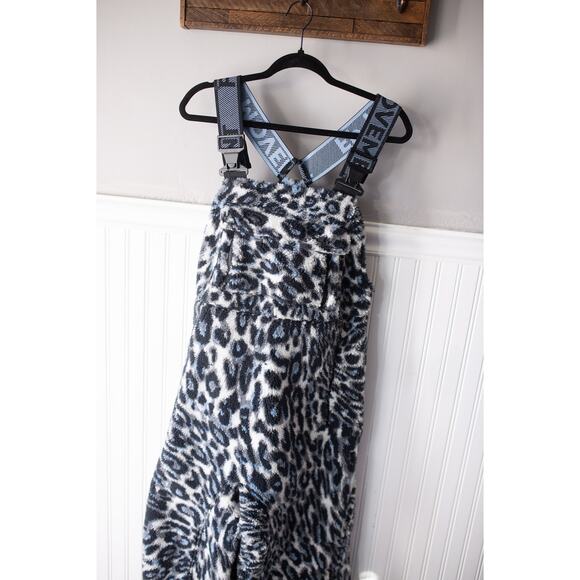 Free People Hit The Slopes Salopette Fleece Jumpsuit Small - Picture 2 of 5